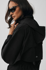Cropped Playmaker Jacket - Black