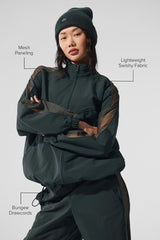 Origin Full-Zip Track Jacket - Charcoal Green