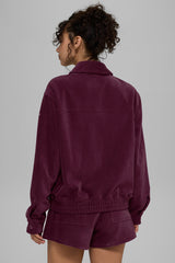 Micro Corduroy On Duty Jacket - Burgundy