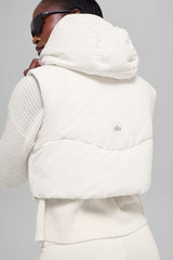 Fast Lane Puffer Vest - Ivory