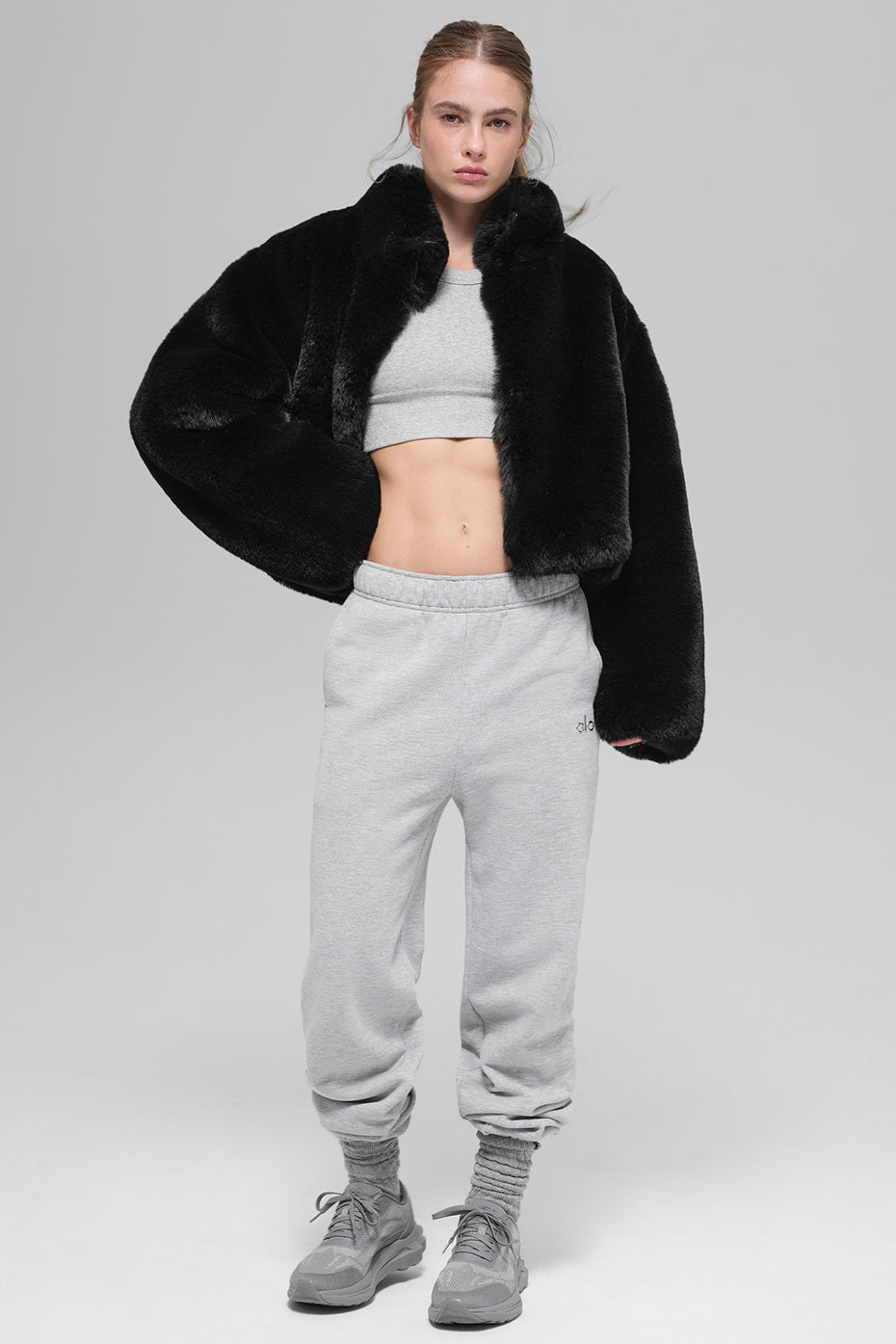 Faux Fur Allure Jacket - Black