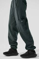 Polar Fleece Wintry Mix Pant - Charcoal Green