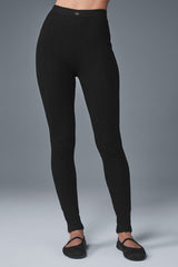Pointelle Sweater High-Waist Be Mine Legging - Black