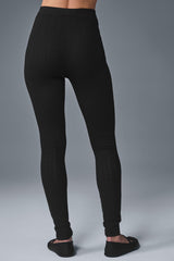 Pointelle Sweater High-Waist Be Mine Legging - Black