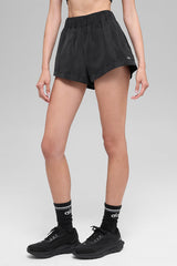 High-Waist Socialite Short - Black