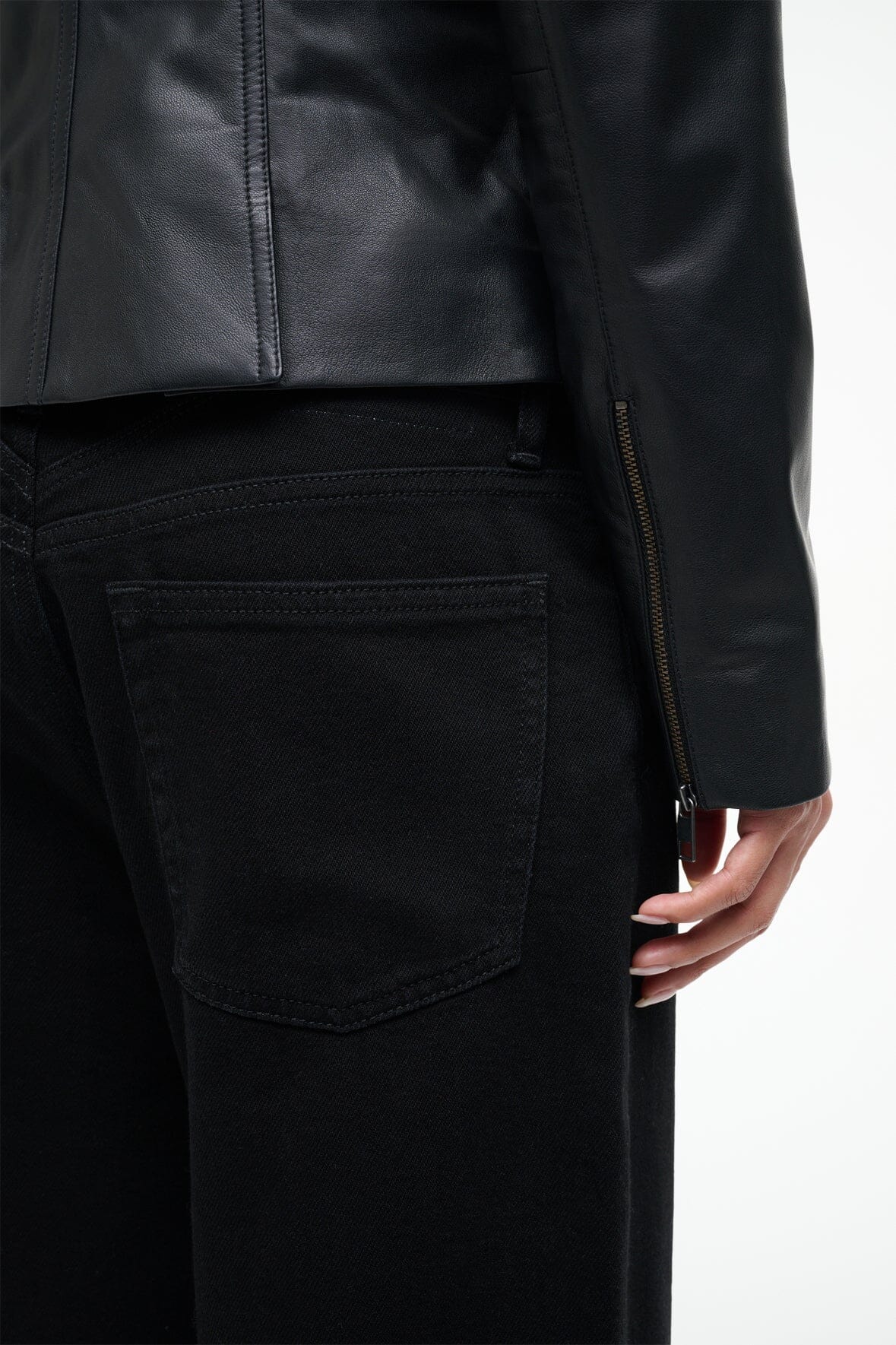 Wells Leather Jacket | Black
