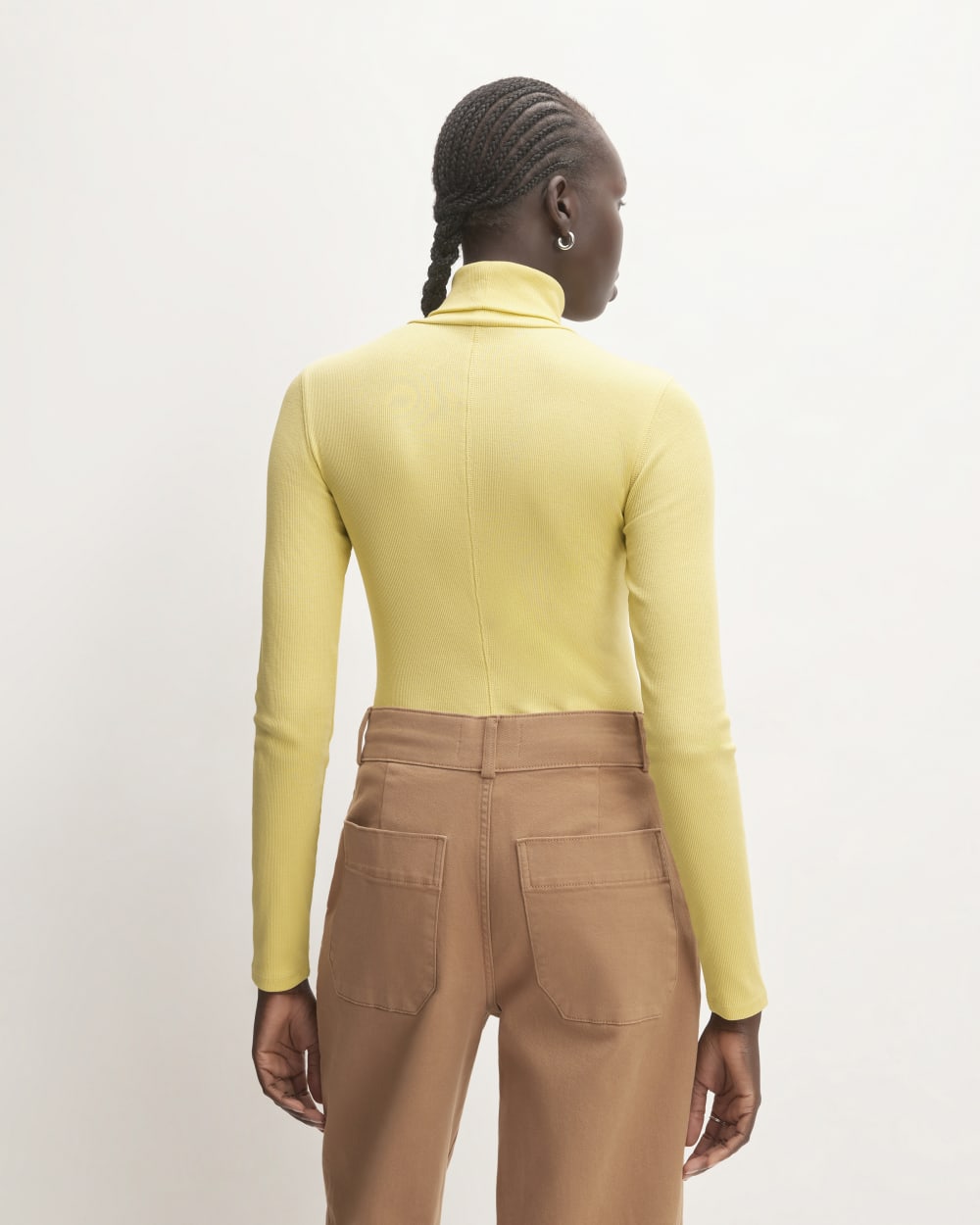 The Luxe Rib Turtleneck | Raffia