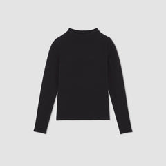The Supima® Form Funnel Neck Tee | Black
