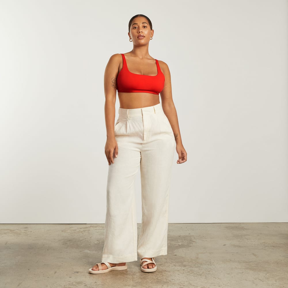 The Square-Neck Bikini Top | Bright Red