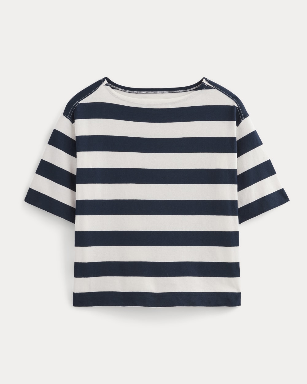 The Mariner Oversized Tee | Navy / Bone