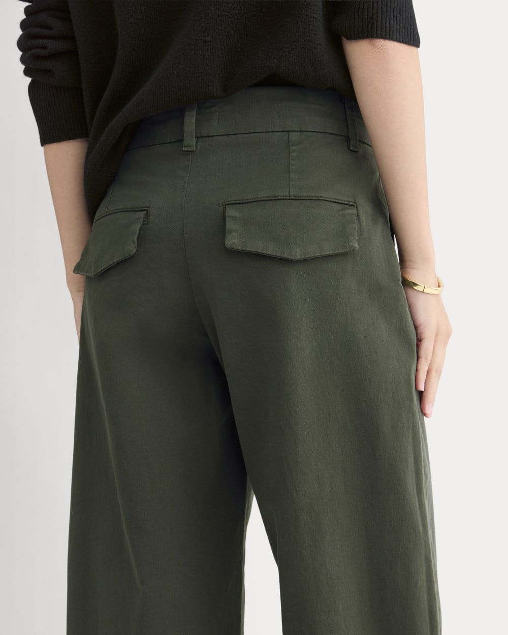 Cotton Twill Chino | Dark Green