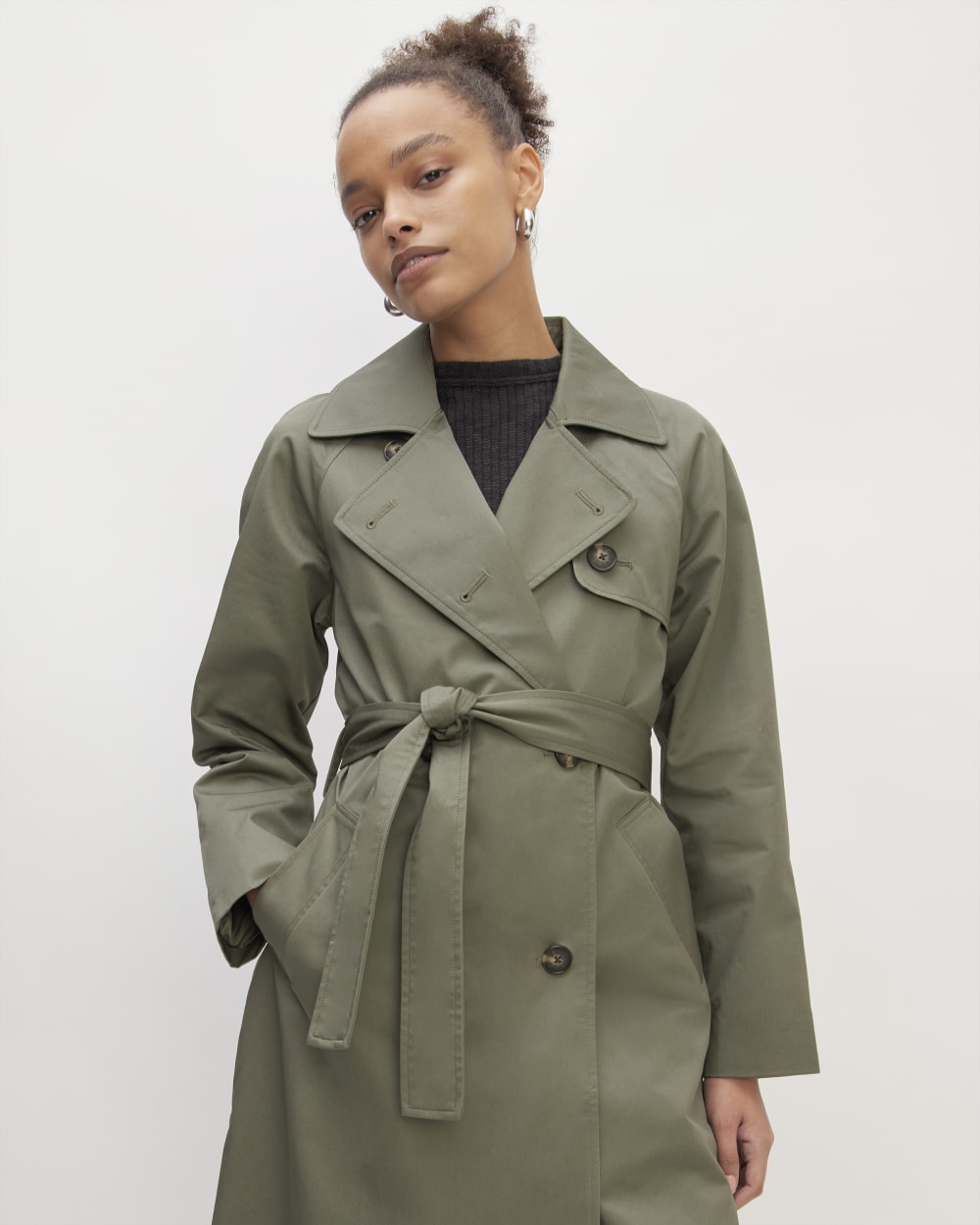 The Trench Coat | Pewter Green