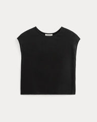 The Muscle Top in Linen | Black