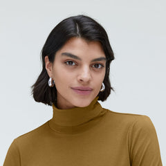 The Organic Cotton Turtleneck | Tapenade