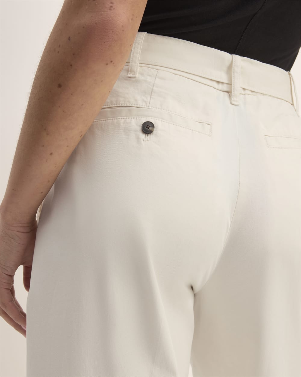 The Pleated Wide-Leg Chino | Bone