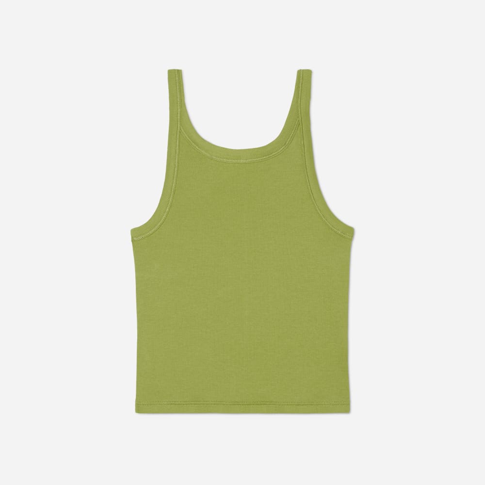 The Pima Micro-Rib Short Tank | Pepper