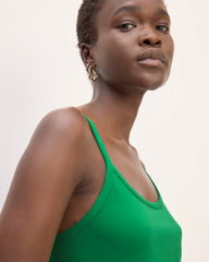 The Supima® Form Spaghetti Strap Cami | Grass Green