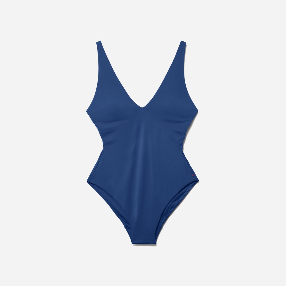 The V-Neck One-Piece | Blue Dusk