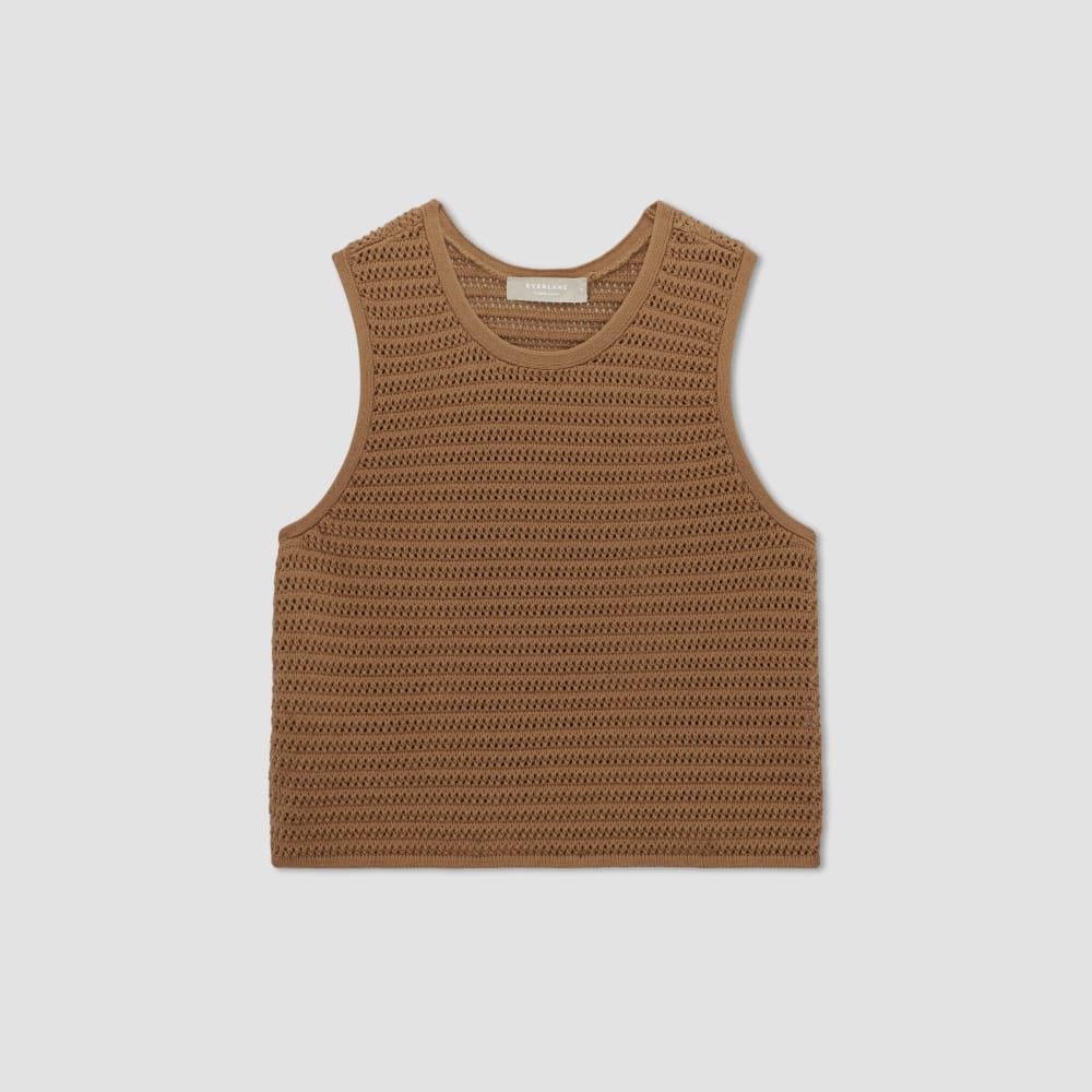 The Crochet Knit Cami | Toasted Coconut