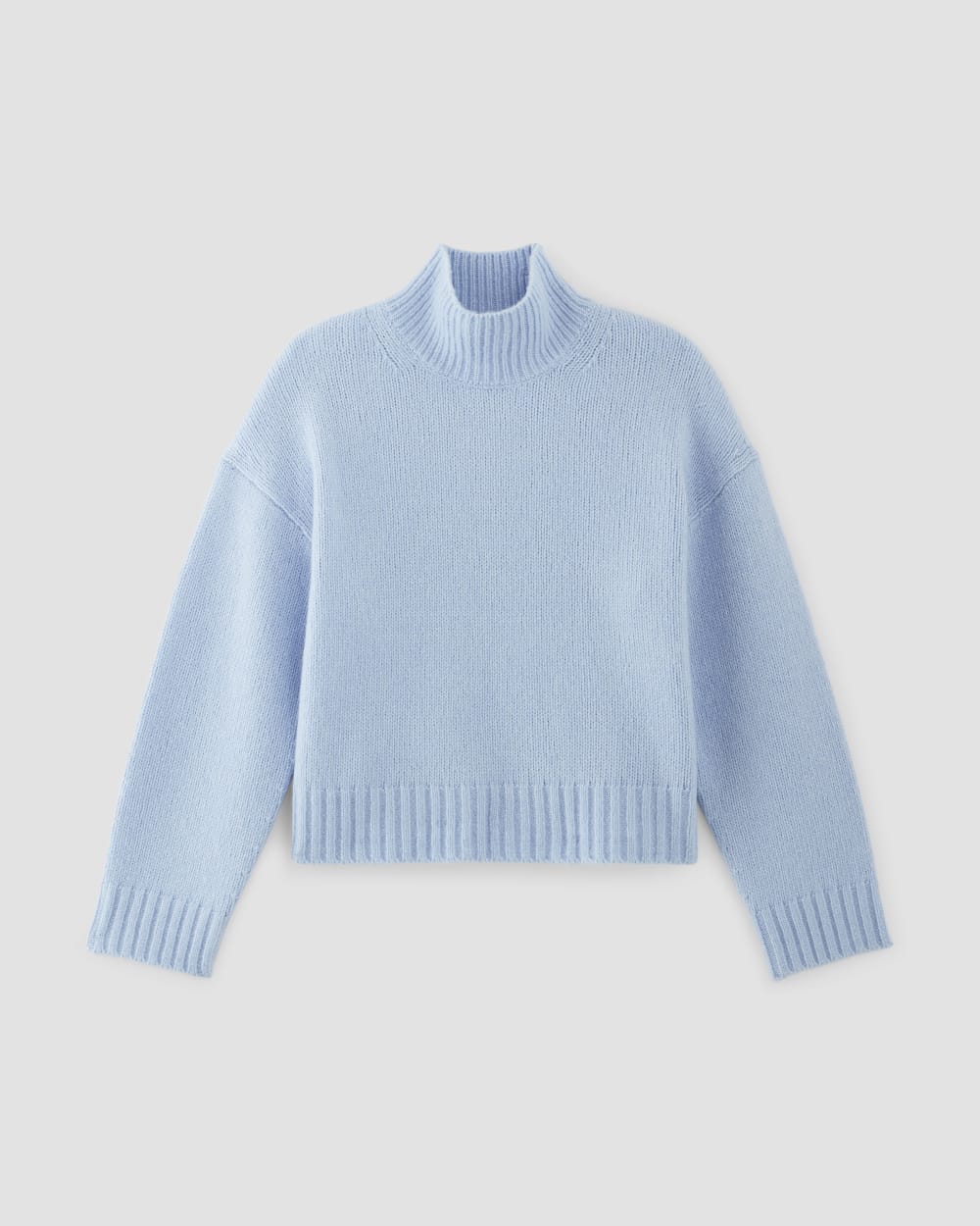 The Cloud Oversized Turtleneck | Chambray Blue