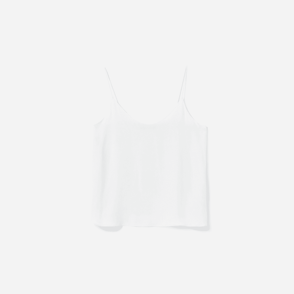 The Washable Clean Silk Cami | Grey White