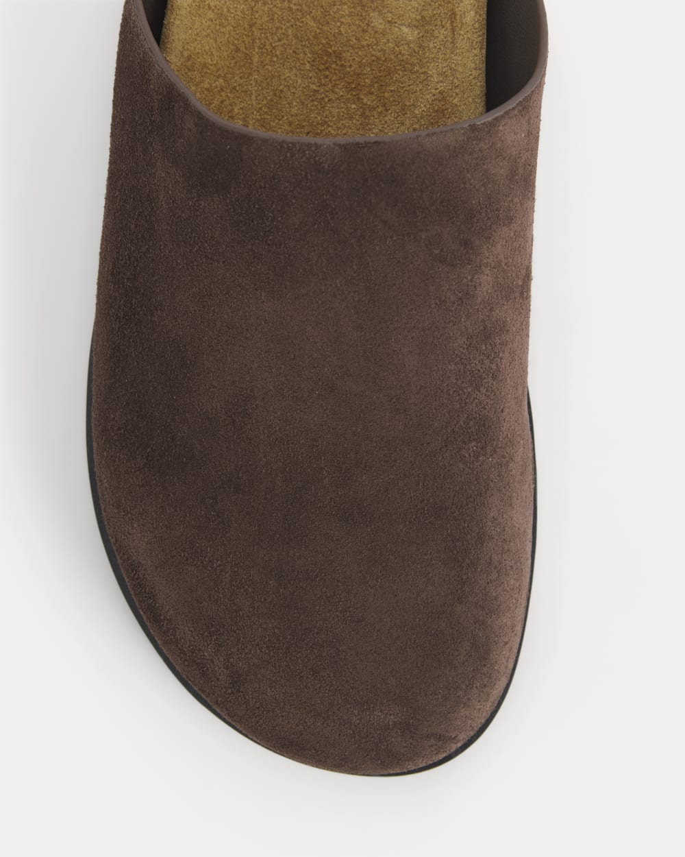 Suede Clog | Deep Brown