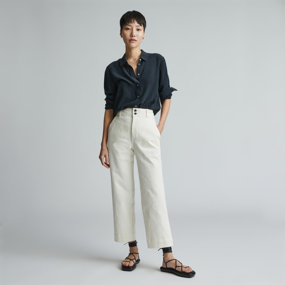The Organic Straight-Leg Pant | Bone