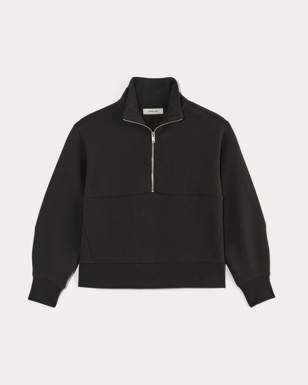Luxe Fleece Half-Zip Sweatshirt | Black