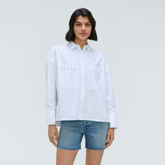 The Boxy Oxford | Mint / White