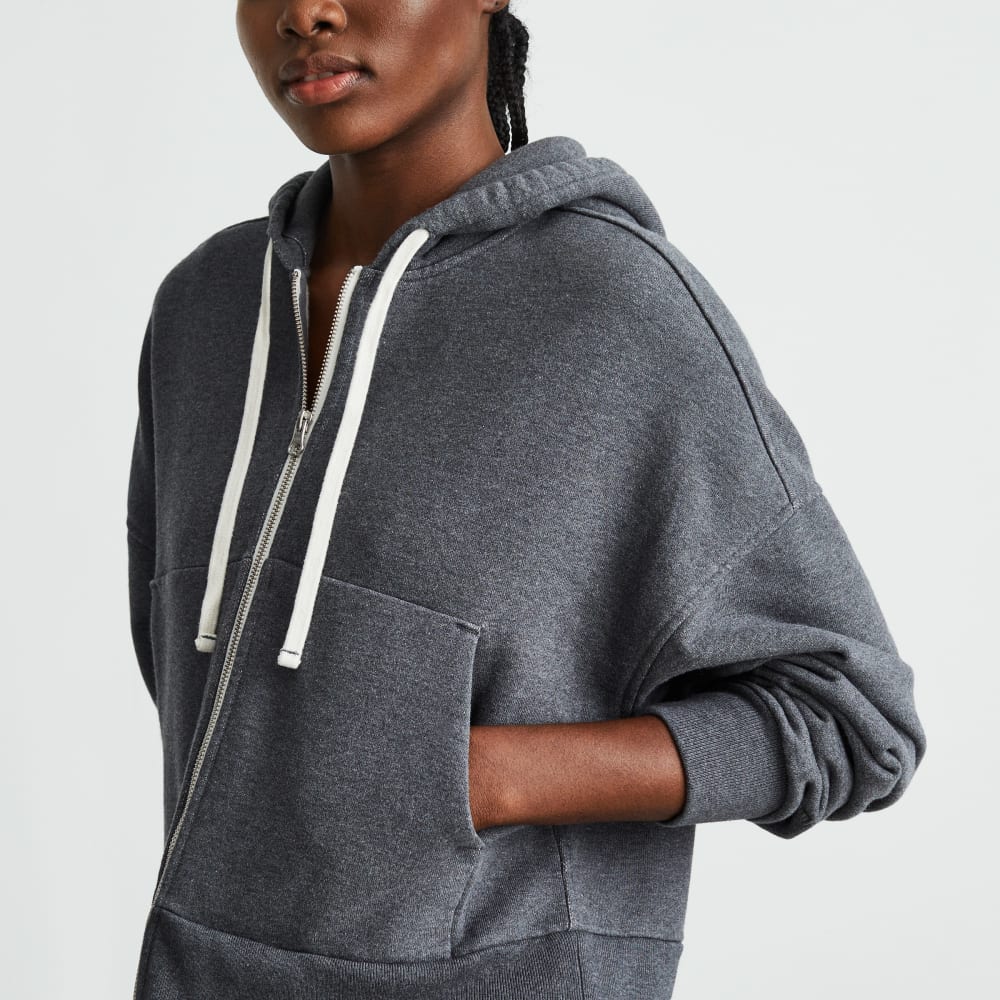 The Track Organic Cotton Hoodie | Dark Heather Grey