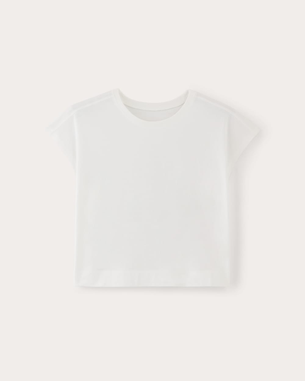 The Muscle Cropped Tee in Essential Cotton | White