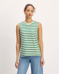 The Mariner Tank | Bone / Grass Green