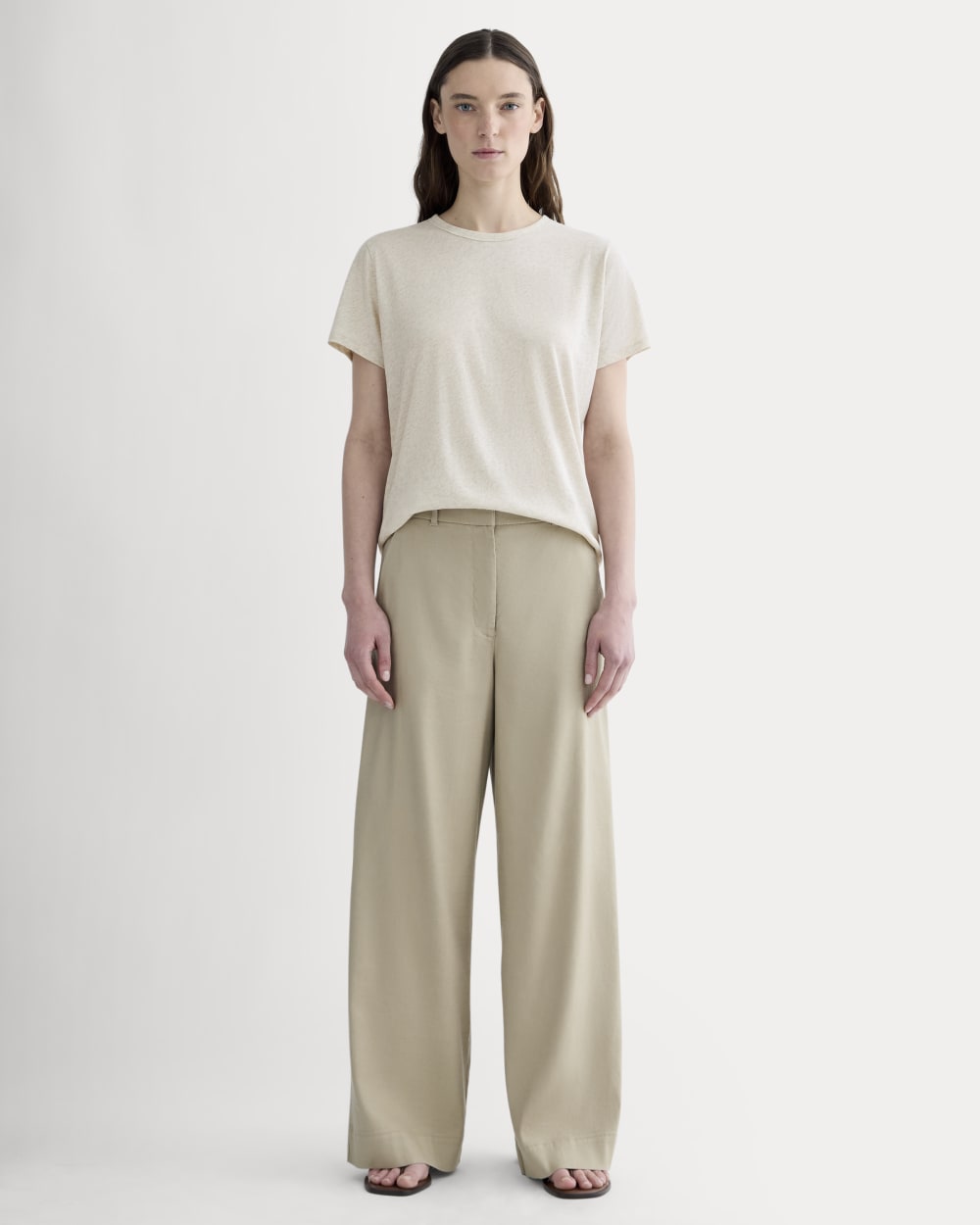 The Slim Air Tee | Heathered Oat