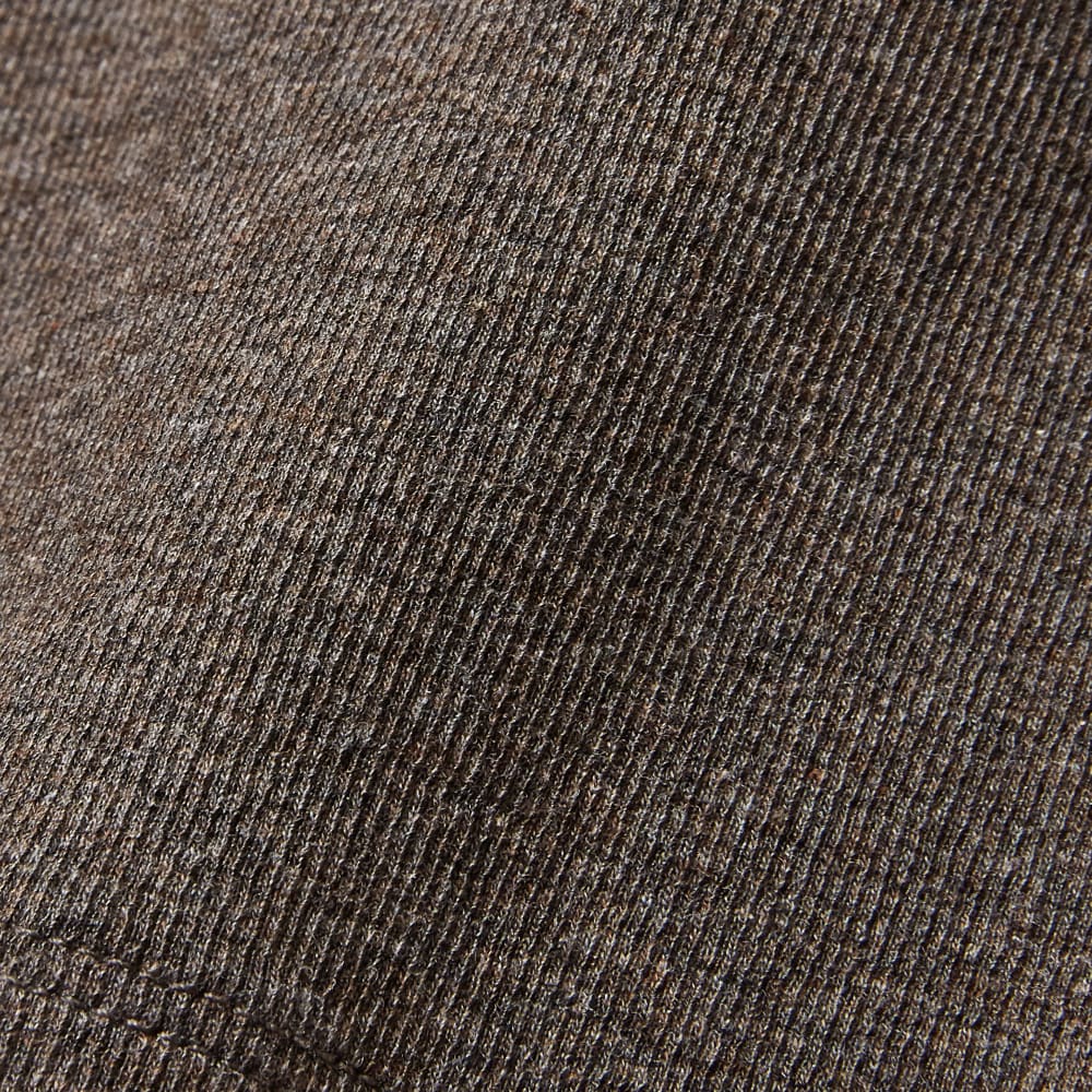 The Luxe Micro-Rib Scoop-Neck Tee | Heathered Fatigue