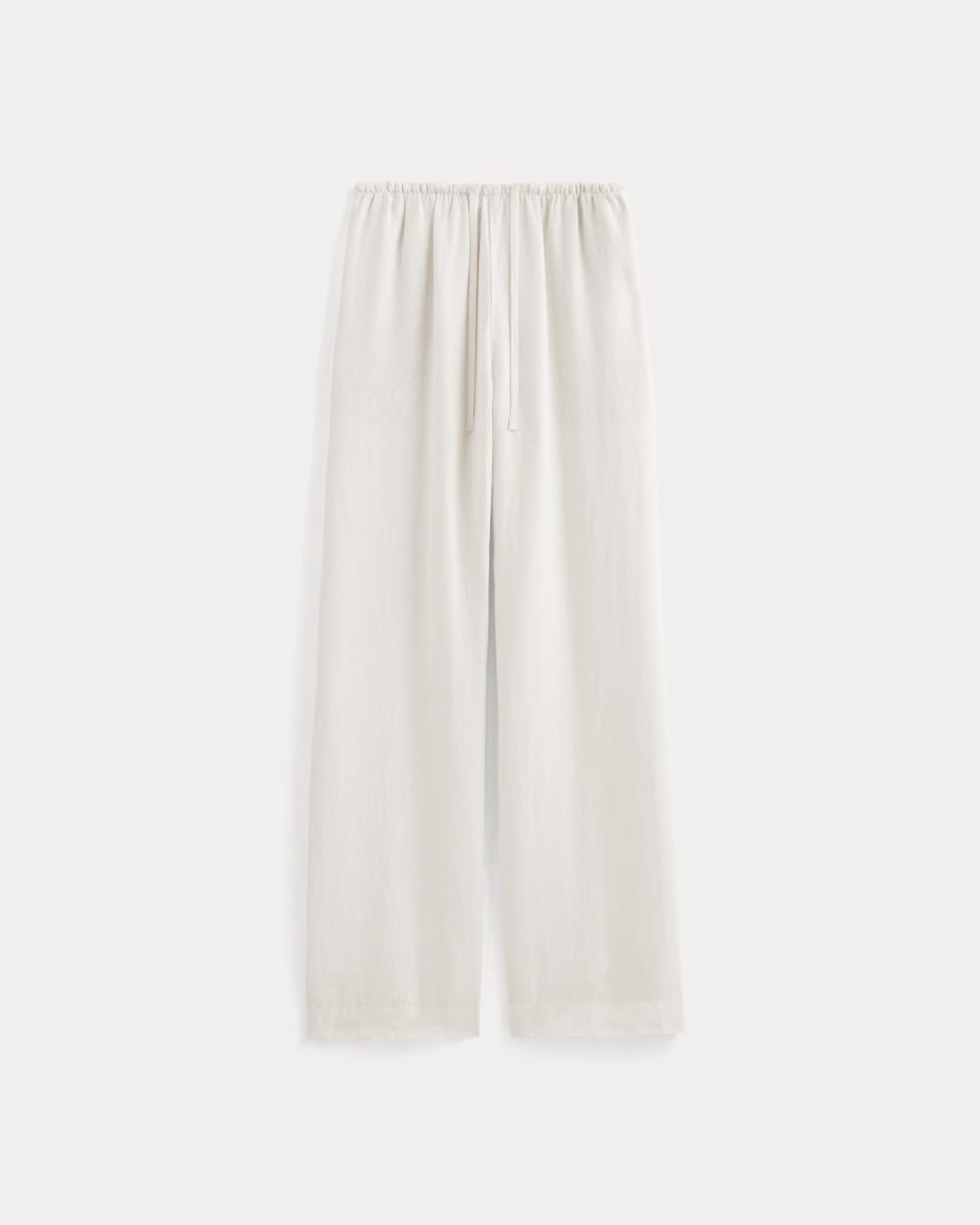 The Drawstring Pant in Linen | Natural Chambray