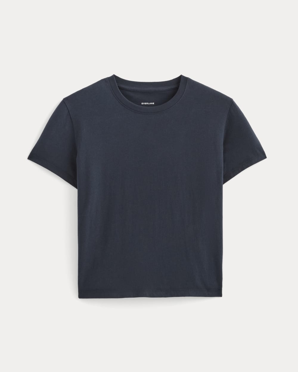 The Box-Cut Tee in Essential Cotton | Navy | No Pocket