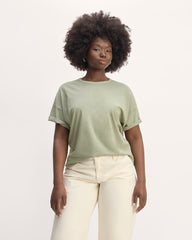 The Boyfriend Tee in Essential Cotton | Seagrass