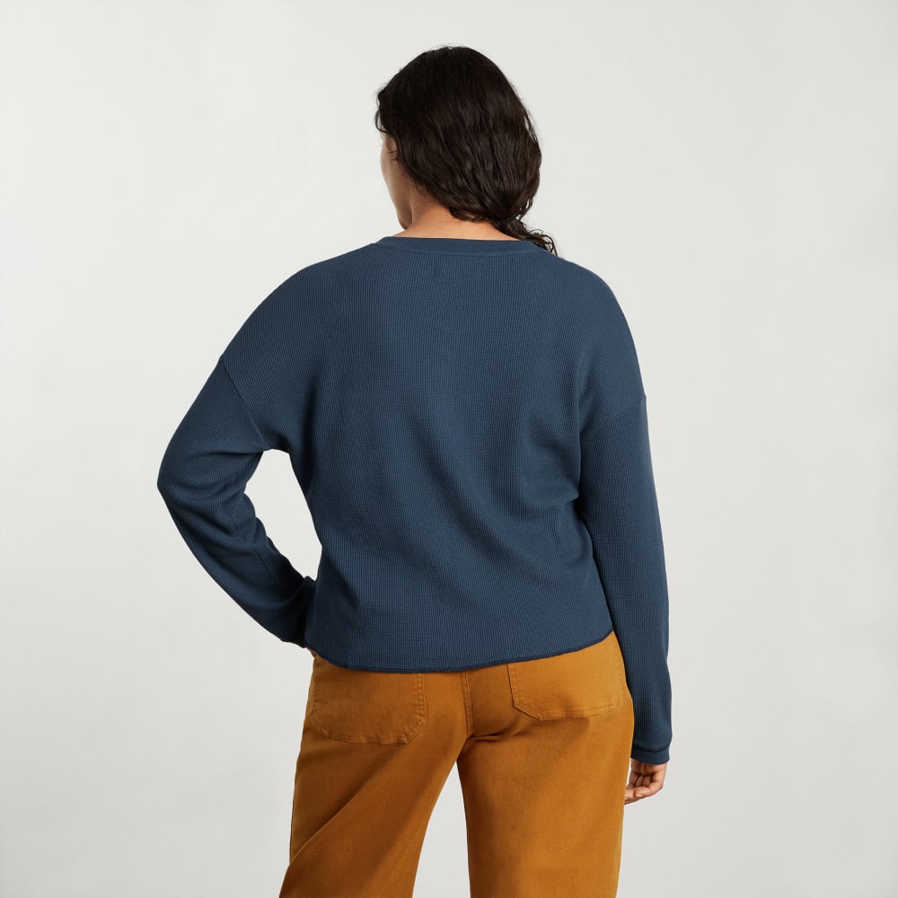 The Organic Cotton Waffle Henley | Atlantic