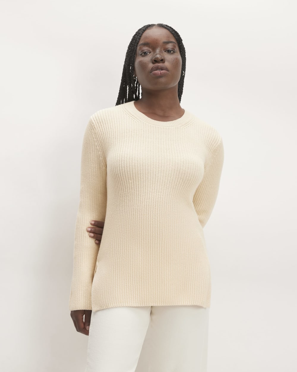 The Organic Cotton Slim Crew Sweater | Canvas