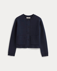The Crew Cardigan in Everyday Cotton | Navy