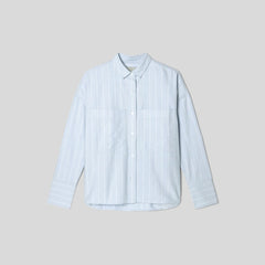 The Boxy Oxford | Periwinkle / White