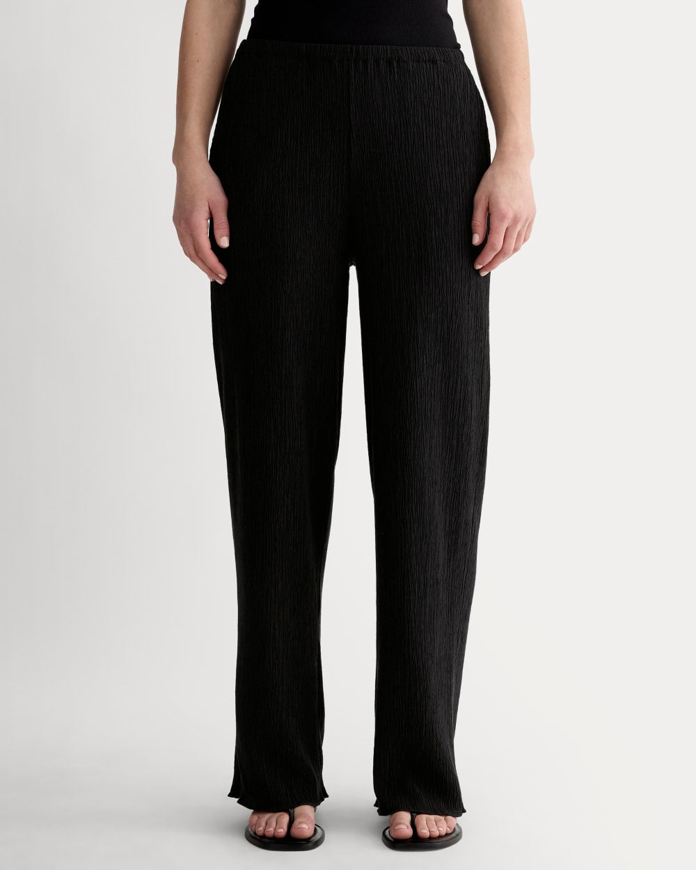 The Crinkle Pant | Black