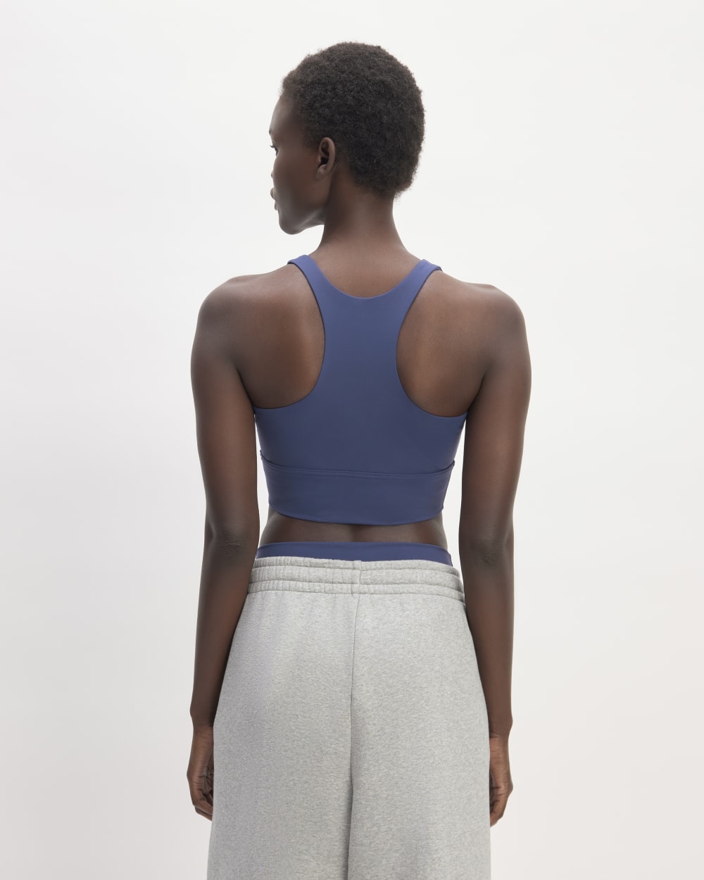 The Perform Longline Bra | Ocean Blue
