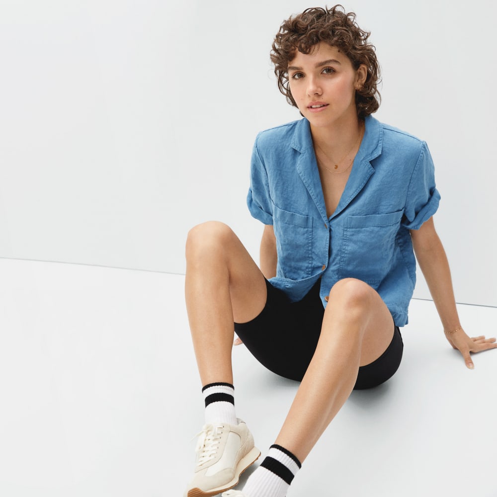 The Linen Workwear Shirt | Aegean