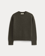 The Cotton Honeycomb Square Crew | Heathered Soot