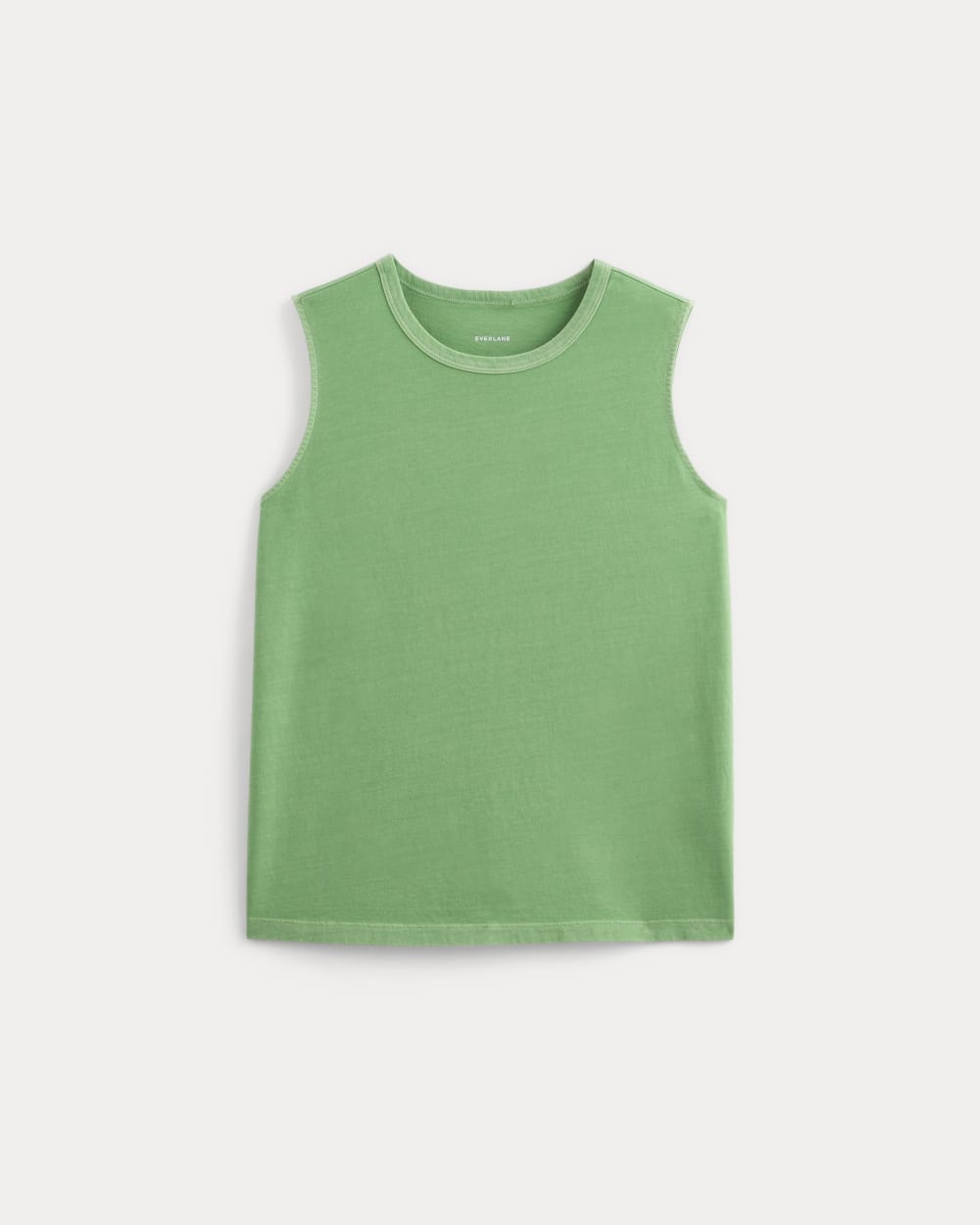 The Boyfriend Tank in Essential Cotton | Green Garment Dye