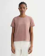 The Box-Cut Tee in Essential Cotton | Rose Dusk | No Pocket