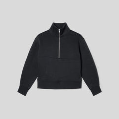 The ReTrack Half-Zip Sweatshirt | Black