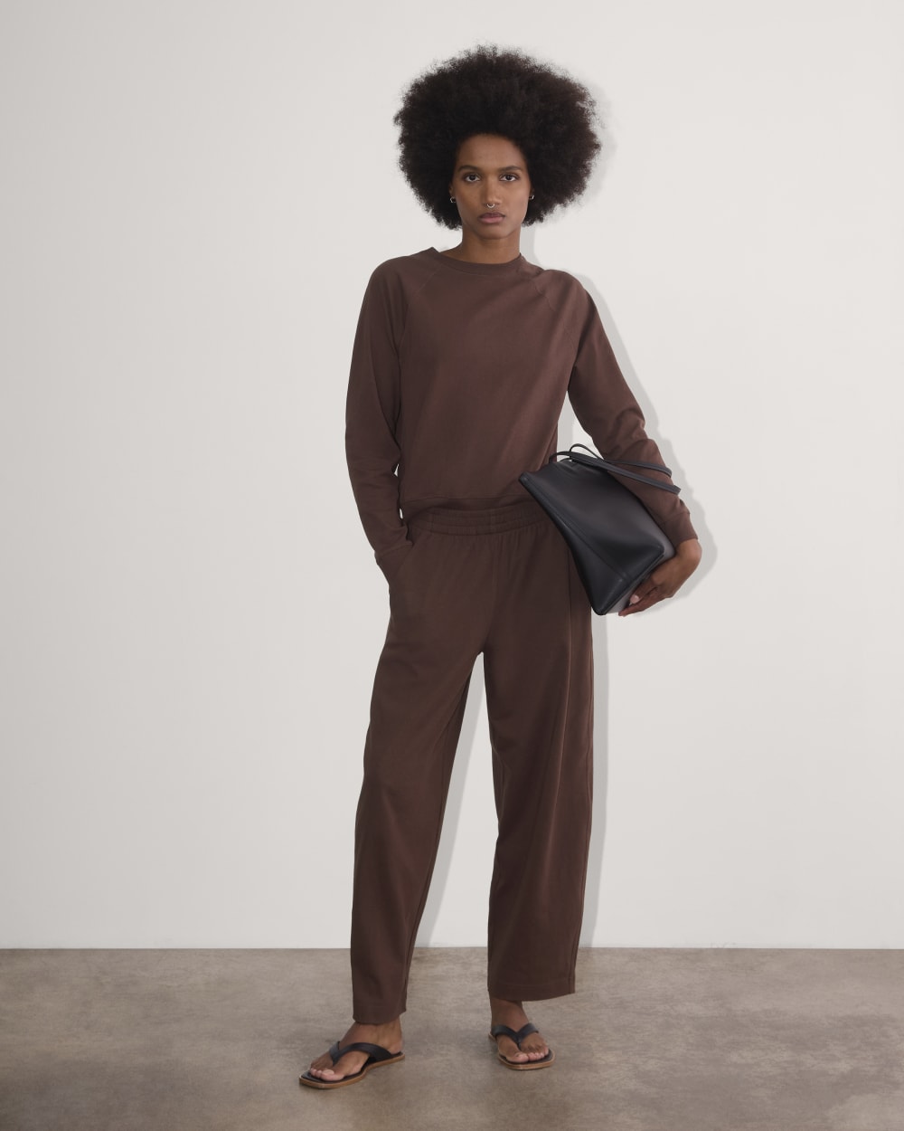 The Off-Duty Long-Sleeve Tee | Dark Mahogany