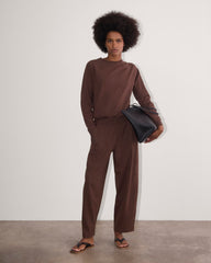 The Off-Duty Long-Sleeve Tee | Dark Mahogany